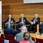 Jörg Hacker (Leopoldina), Hanns Hatt (Akademienunion) und Dieter Spath (acatech­)